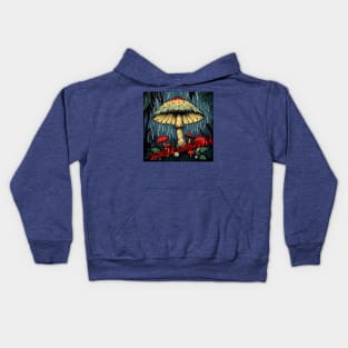 JUMBIE UMBRELLA – FULL COLOUR – FETERS AND LIMERS – CARIBBEAN FOLKLORE EVENT DJ GEAR Kids Hoodie